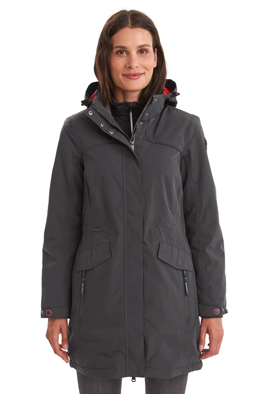 Killtec Women's Grindavik WMN CT B Functional Parka with Zip-Off Hood