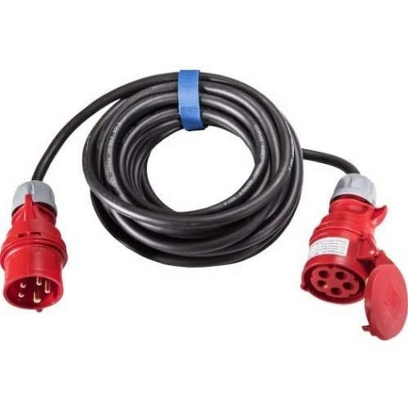 SIROX® CEE Extension 16 A H07RN-F 3 Phase Cable Colour Black Cross Section 5 x 2.5 mm² Length 10 m Phase Inverter No - Image 1