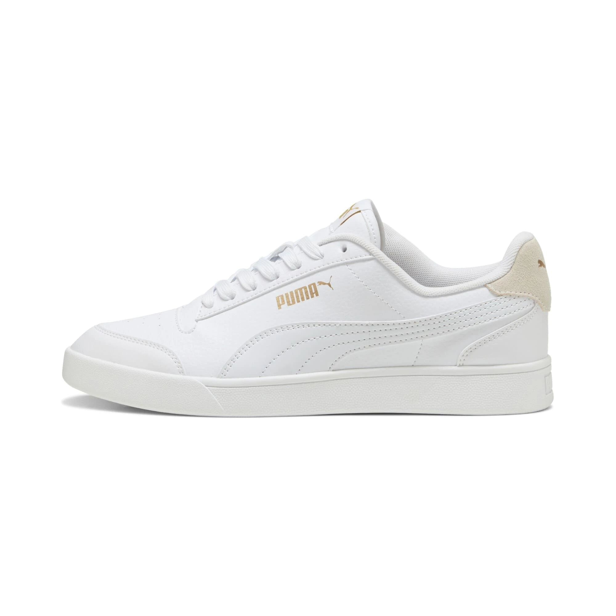 Puma Shuffle Unisex Sneakers, Puma White Puma White Puma Team Gold, 11 UK