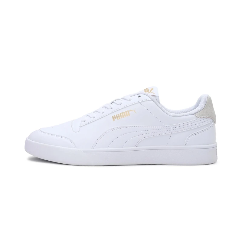 PUMA Unisex Sneaker, Puma White Puma White Puma Team Gold, 7.5 UK
