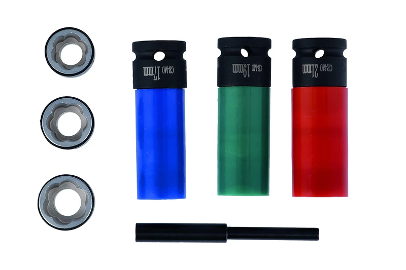 Laser 7920 Wheel Nut & Bolt Extractor Socket Set 7pc