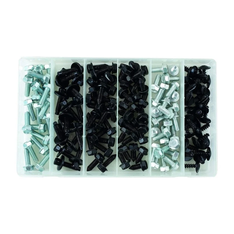 Connect 35994 Assorted Metal Screw Trim Fasteners 135pc