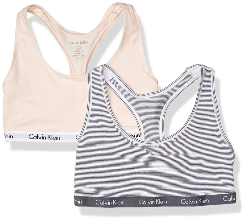 Calvin Klein womensQP1036Carousel Logo Bralette Bra - Multi - M