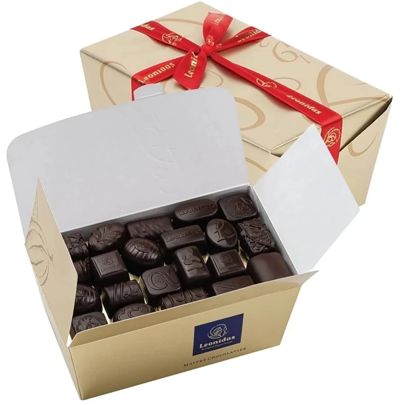 Leonidas Belgian Dark Chocolate Gift Box (500 g, 28 pcs Approx) – Luxury Ballotin with Assorted Dark Pralines, Ganaches & Butter Creams | Premium Belgian Chocolatier Gift for Birthday & Celebrations