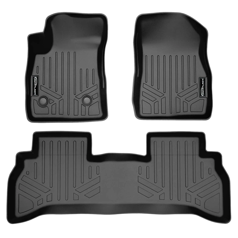SMARTLINER SA0511/B0520 All Weather Custom Fit Floor Mats 2 Row Liner Set, Black, for 2021 Chevrolet Trailblazer