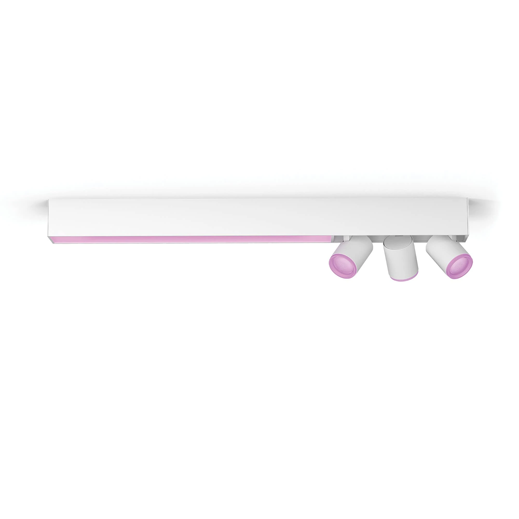 Philips Hue Centris White and Colour Ambiance Smart Ceiling Bar Light, 3X SpotLights [GU10 Spot] with Bluetooth, White. Works with Alexa, Google Assistant and Apple HomeKit., 915005928401