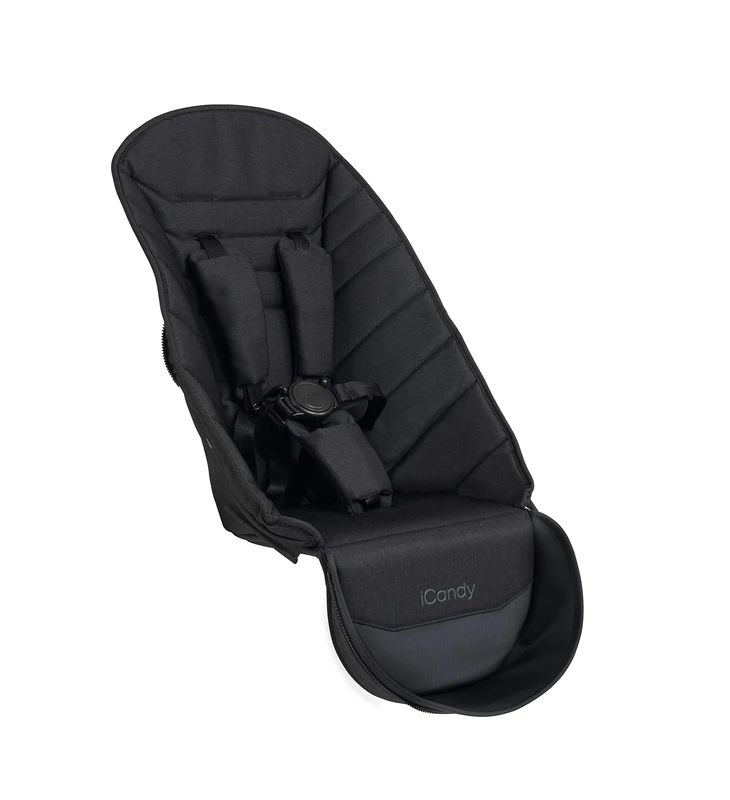 iCandy IC2242 Peach 2nd Seat Fabric, Black Twill