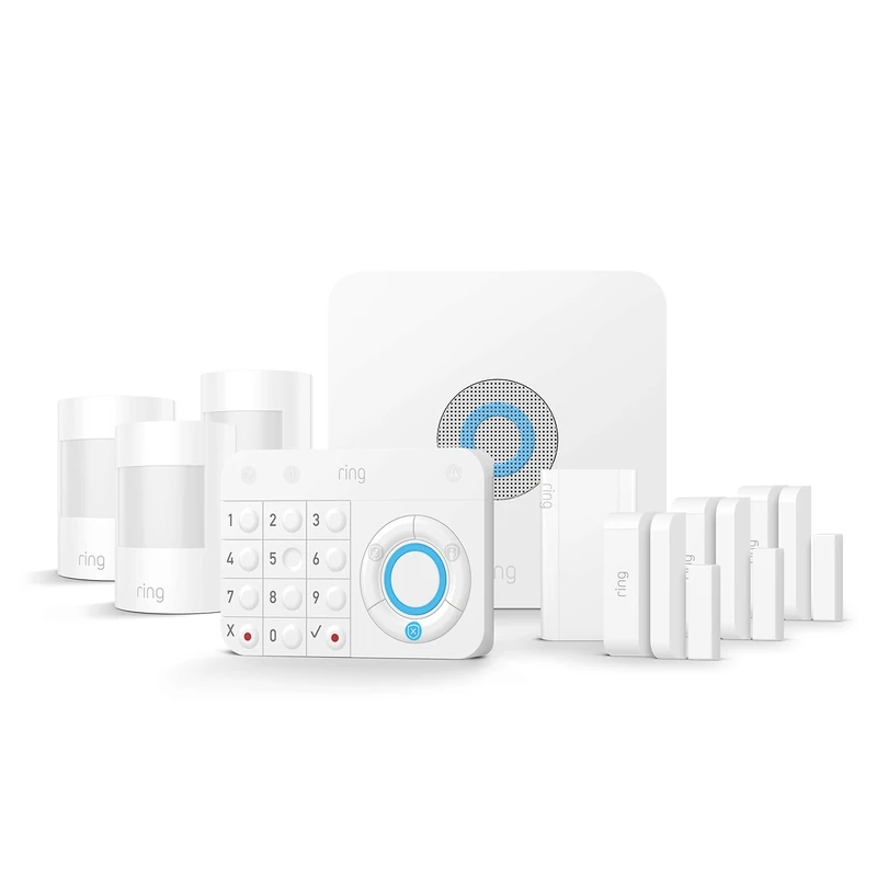 Ring Alarm 9-Piece Kit (1st Generation) by Amazon – Home Security System with optional Assisted Monitoring – No long-term commitments – Works with Alexa