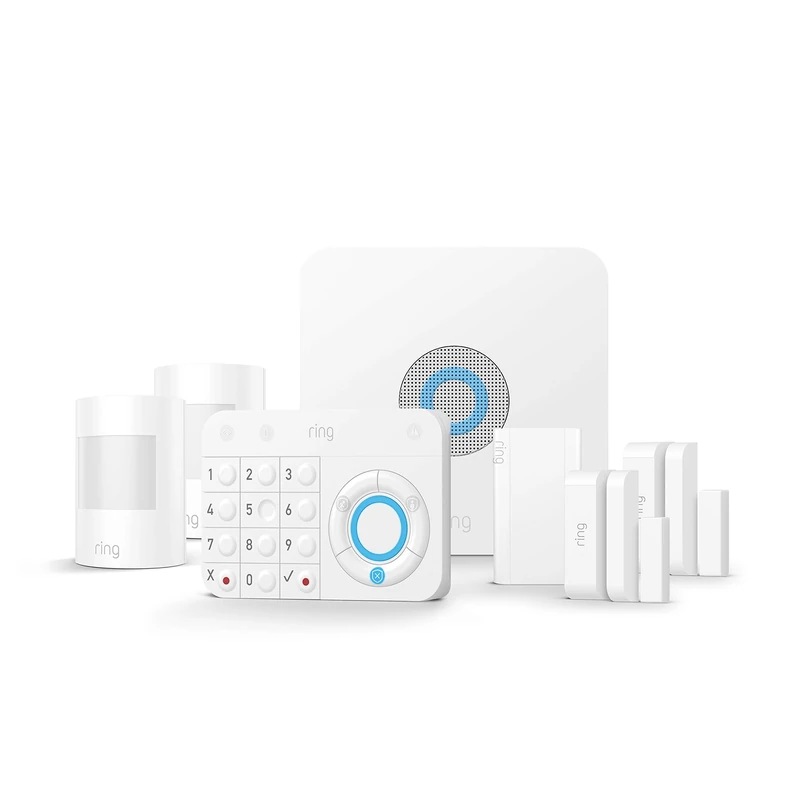 Ring Alarm 7-Piece Kit (1st Generation) by Amazon – Home Security System with optional Assisted Monitoring – No long-term commitments – Works with Alexa