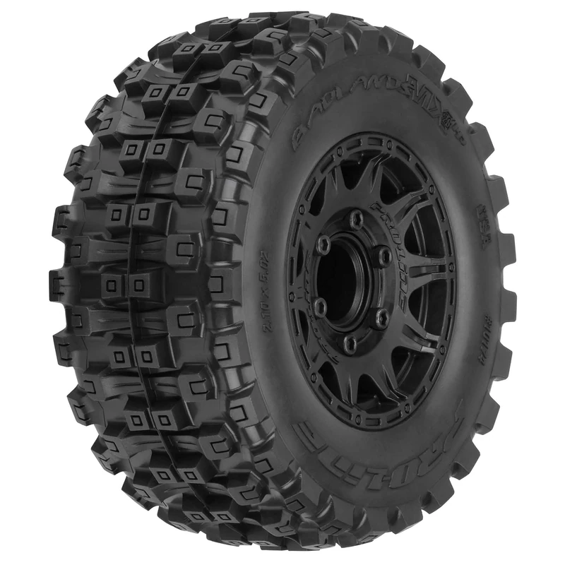 Proline Badlands Mx28 Hp 2.8" Belted Tyres On Blk 6x30 Hex