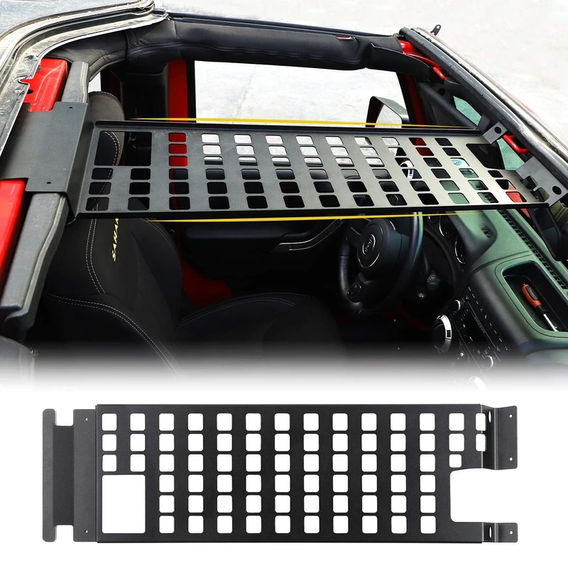 JeCar Roof Rack Hard Top Molle Panel Exterior Accessories for 2007-2018 Jeep Wrangler JK 4 Door