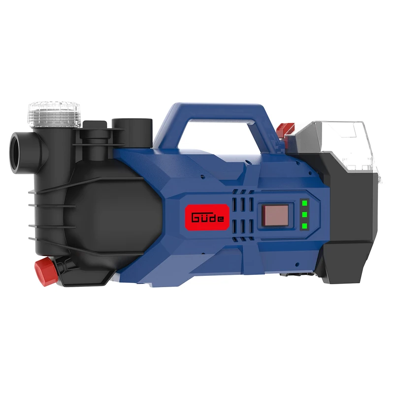 Güde GP 18-0 58565 Battery-Powered Garden Pump 18 V 2400 l/h IG 1 Inch Max. Discharge Head 20 m Integrated Water Filter