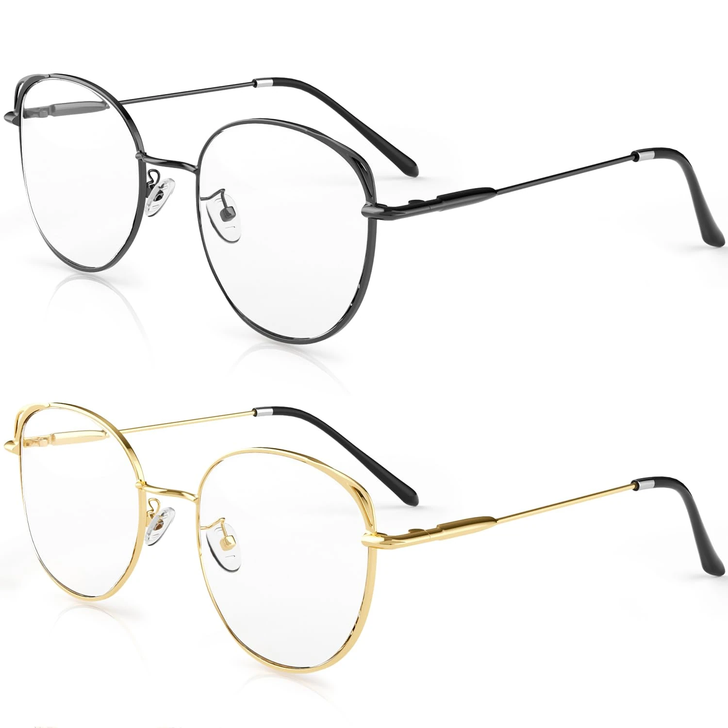 COOLOO Blue Light Glasses, Blue Light Blocking Glasses for Women Men, Gaming Computer Glasses Anti Glare Headache Eyes Strain Glasses with Blue Light