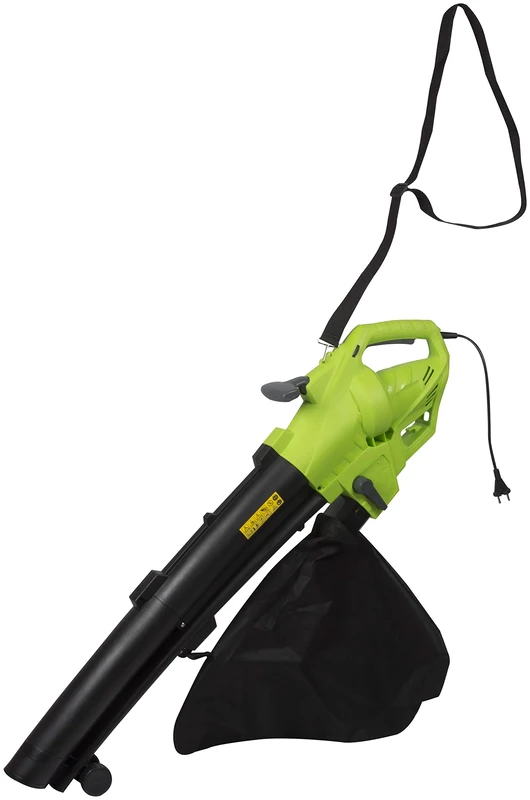 Kinzo DT2250A Leaf Blower with Collection Bag 3000W 3-in-1 Suction and Mulch Blower, Green