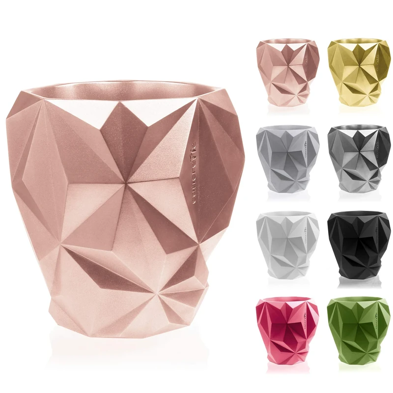 CONCRETTE Flower Pot, Rose Gold, Ø 24-34.6x32x34.8 cm