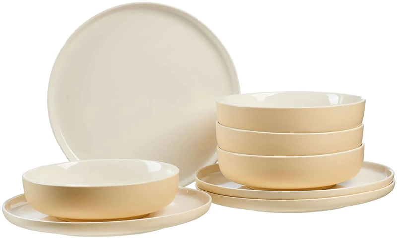Ritzenhoff & Breker GmbH & Co. KG Tafelservice Dinner Service Jasper, 8 Pieces, Vanilla, Stoneware