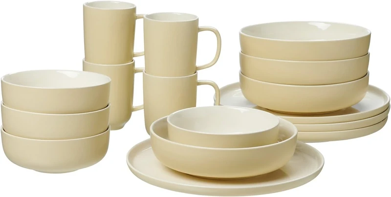 Ritzenhoff & Breker GmbH & Co. KG Jasper Dinner Set 16 Pieces Vanilla Stoneware