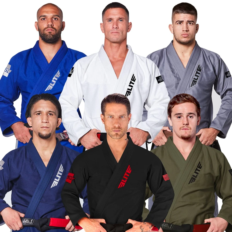 Elite Sports BJJ GI for Men IBJJF Kimono BJJ Jiujitsu GIS W/Preshrunk Fabric & Free Belt (See Special Sizing Guide) - Image 1