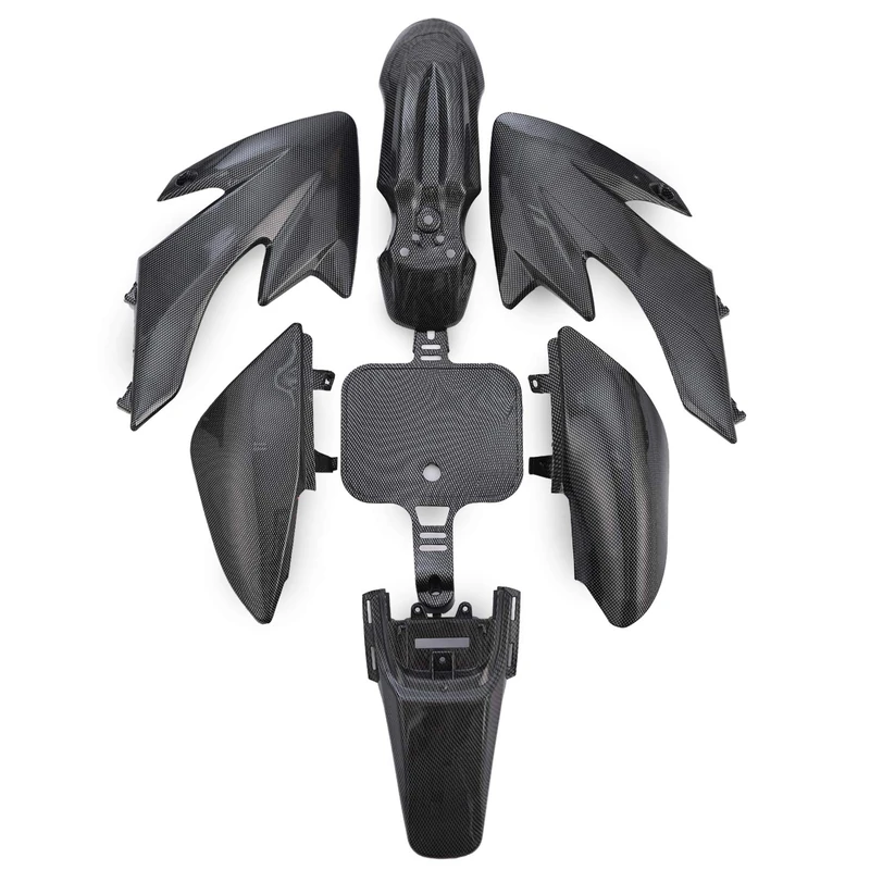 Necaces Plastic Fender Fairing Kit Set, Plastic Body Fender Kit for Honda XR50 CRF50 Chinese Mini Dirt Bikes…