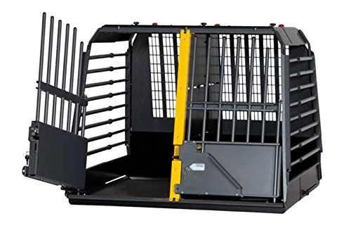 4x4 North America MIM Safe VarioCage Double - Crash Tested Dog Transport Kennel, Adjustable, XXLarge+