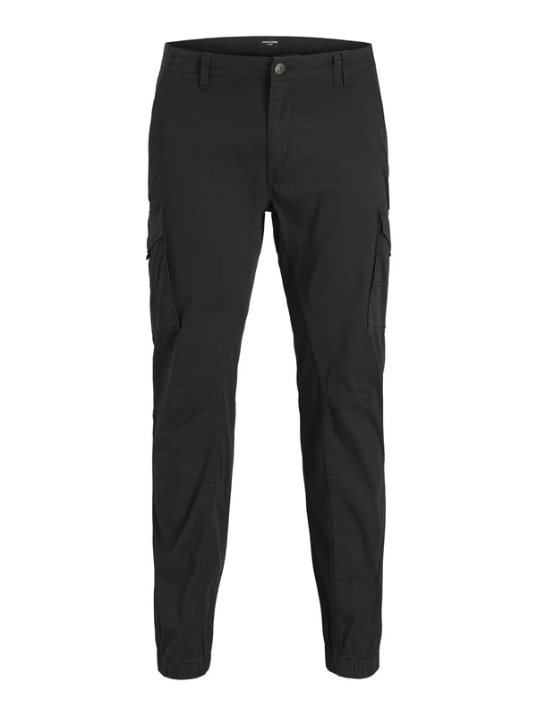 JACK & JONES Mens Flake Cargo Trouser Plus Size Cotton Black 46W / 32L