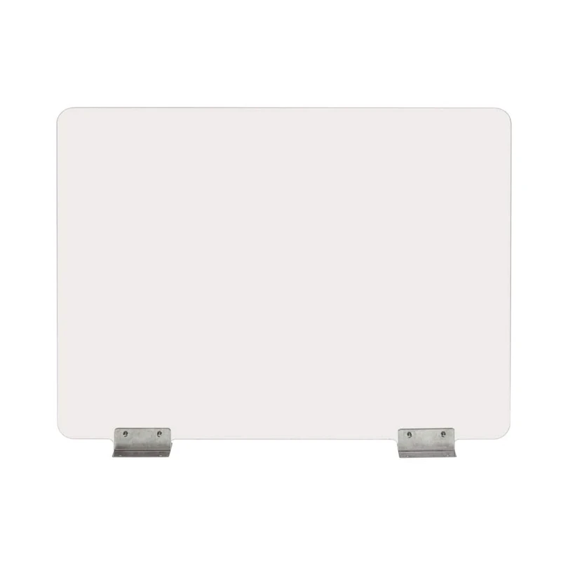 Exacompta - Ref 81058D - ExaScreen - Premium Protective Sneeze Guard Desk Partition Screen - H58cm x L78cm, Fixing Kit Included, Ideal for Open Plan Offices, Easy to Clean