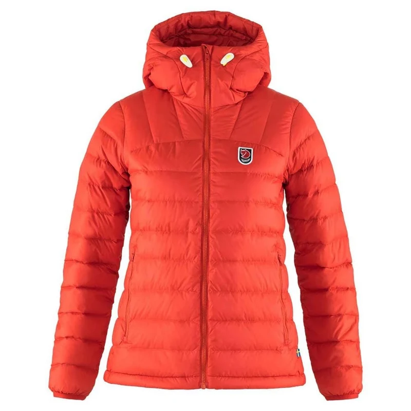 FJÄLLRÄVEN F86122-334 Expedition Pack Down Hooded-Jacket Women, True Red, XS