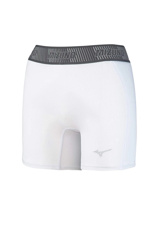Mizuno Women's Aero Vent Padded Sliding Short, White, X-Large