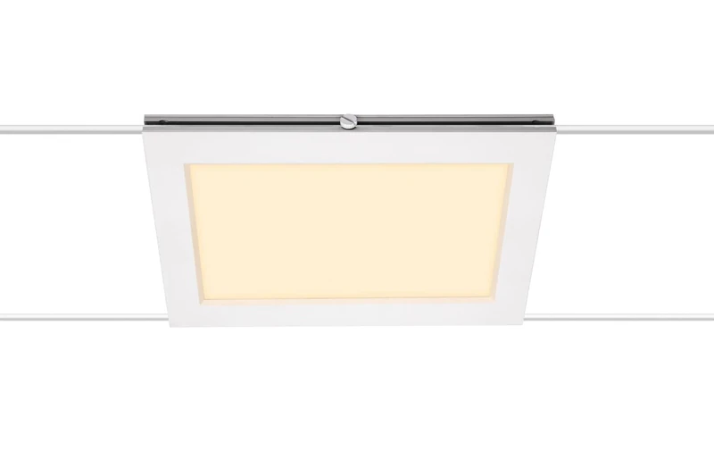 SLV Wire System spot PLYTTA Rectangular/Spotlight, LED spot, Ceiling Spotlight, Ceiling Light, Indoor Lighting / 2700K 9.8W 750lm White 120 Degrees