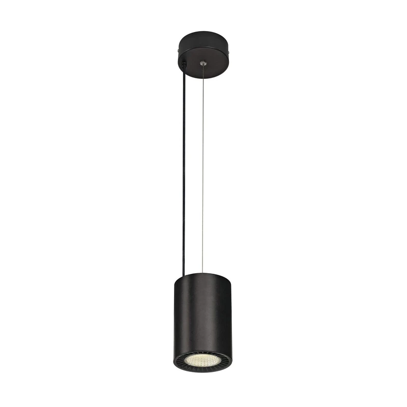 SLV Pendant Light SUPROS PD/Living Room lamp, Indoor Lighting, Dining Room Drop Light, LED, Ceiling lamp / 4000K 31W 2700lm Black 60 Degrees