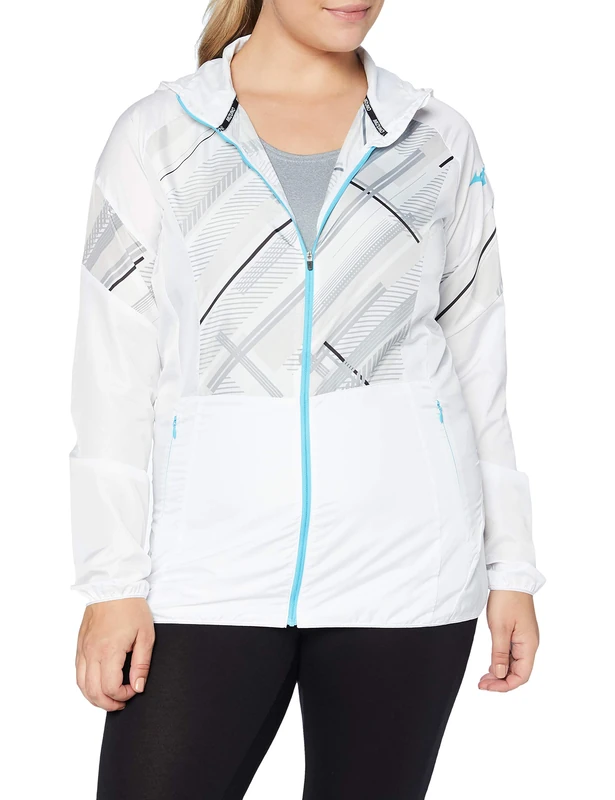 Mizuno Bedruckte Jacket Women's Jacket - White, X-Large