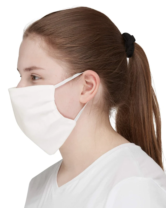 loud + proud Unisex 10 m. Ohrgummi Mund- und Nasenmasken, Natur, one zize - Image 1