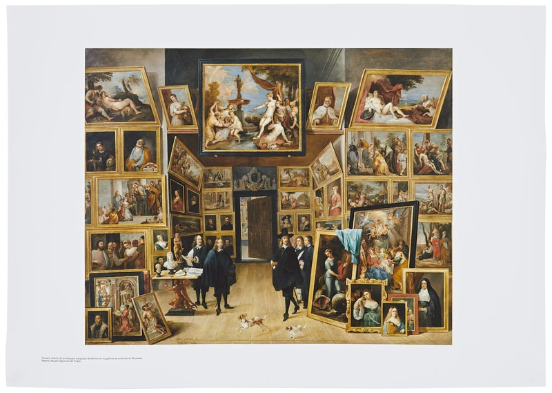 Official Reproduction of the Prado Museum "Archduke Leopoldo William in his painting gallery in Brussels" - Image 1