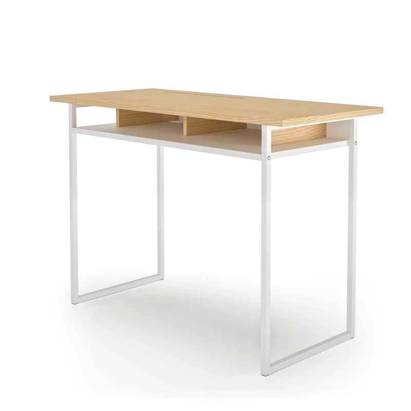 Symbiosis Bristol Desk Oak and white metal 110x50x76 cm