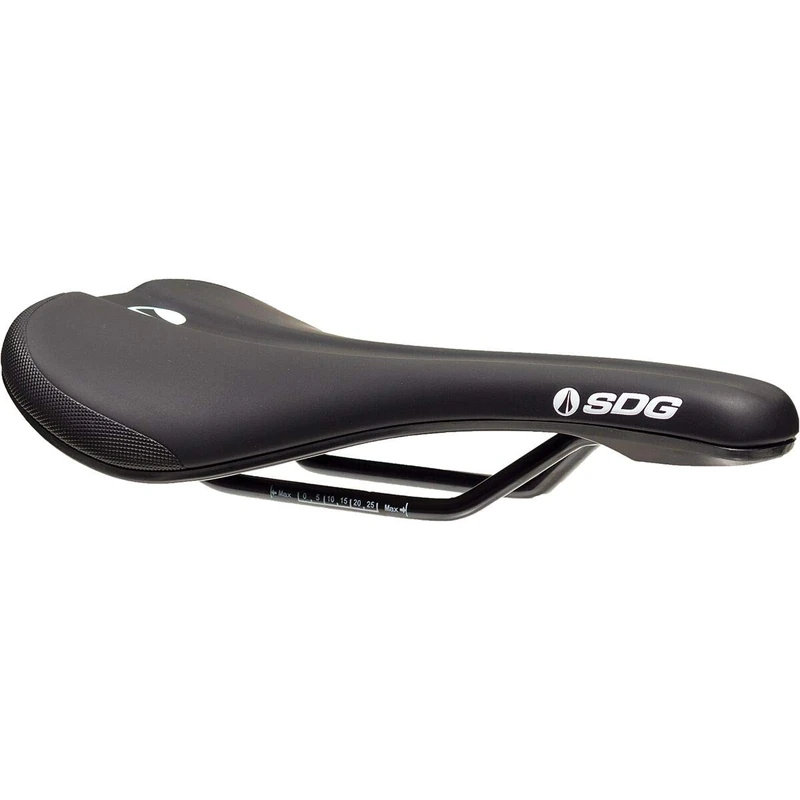 SDG Bel-Air V3 Steel Rail Saddle – Black, 260 x 140 mm – Durable MTB, Gravel & Hybrid Bike Seat - Lightweight, Durable - Image 1