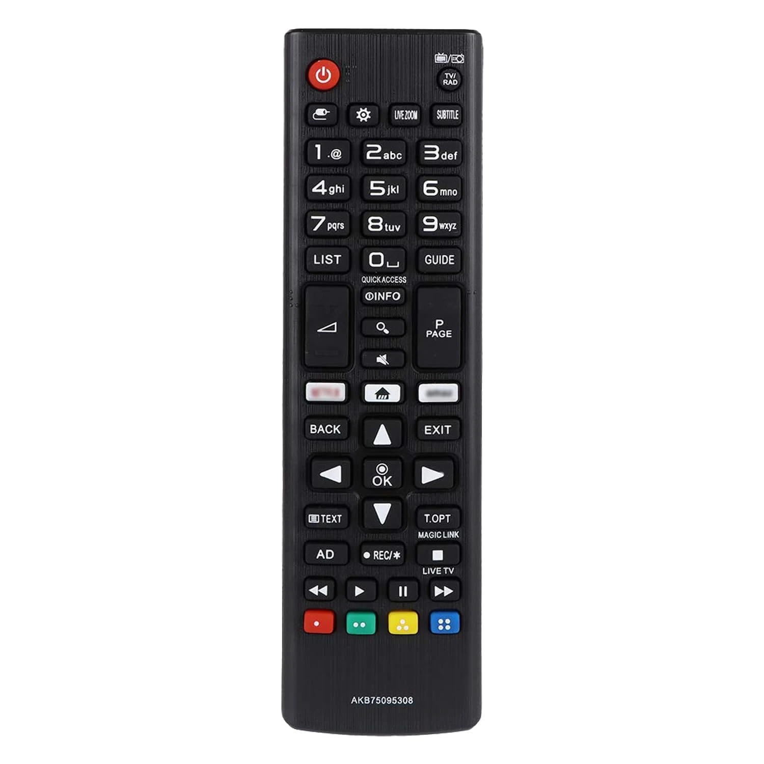 FOXRMT Replacement LG TV Remote for AKB75095308 AKB75675311 AKB74475481 AKB75375608 and Other LG Smart TV Remote Controls - No Setup Required Universal LG Remote Control for TV