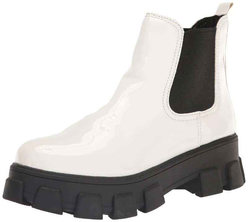 Circus NY by Sam Edelman Women's Darielle Ankle Boot, White Patent, 8 UK