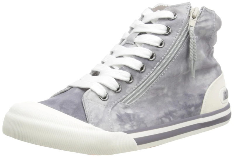 Rocket Dog Women's Jazzinhitt Sneaker, Grey, 4 UK