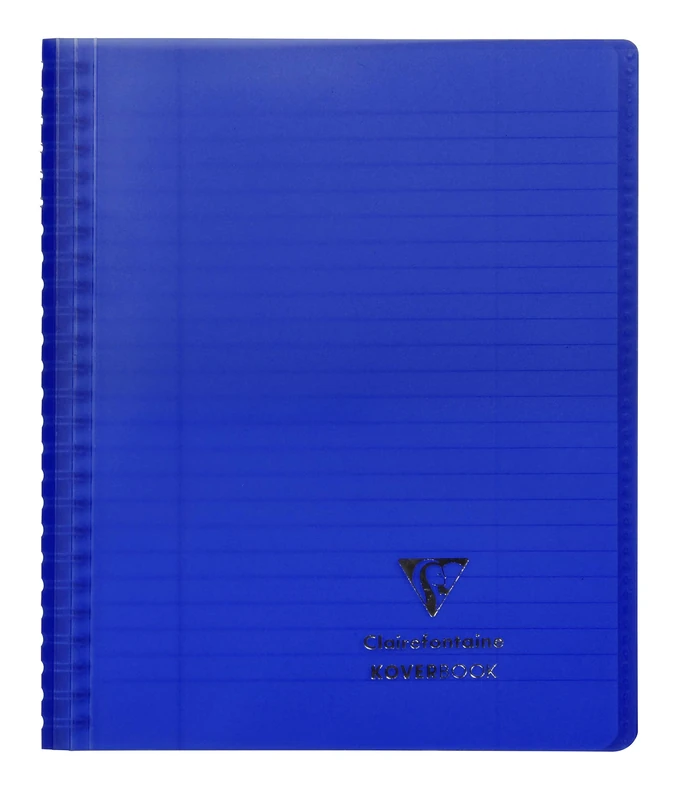 Clairefontaine 356801C Set of 20 Koverbook Spiral Notebooks - 17x22cm - 160 Lined Pages w/ Margin - White Paper 90 g - Polypro Envelope Cover - Random Colours