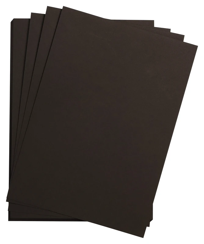 Clairefontaine - Ref 975316C - Fontaine Cold Pressed Black Watercolour Sheets (10 Sheets) - 78.7 x 109.2cm Size, 300gsm Paper - Suitable for Watercolour Artwork