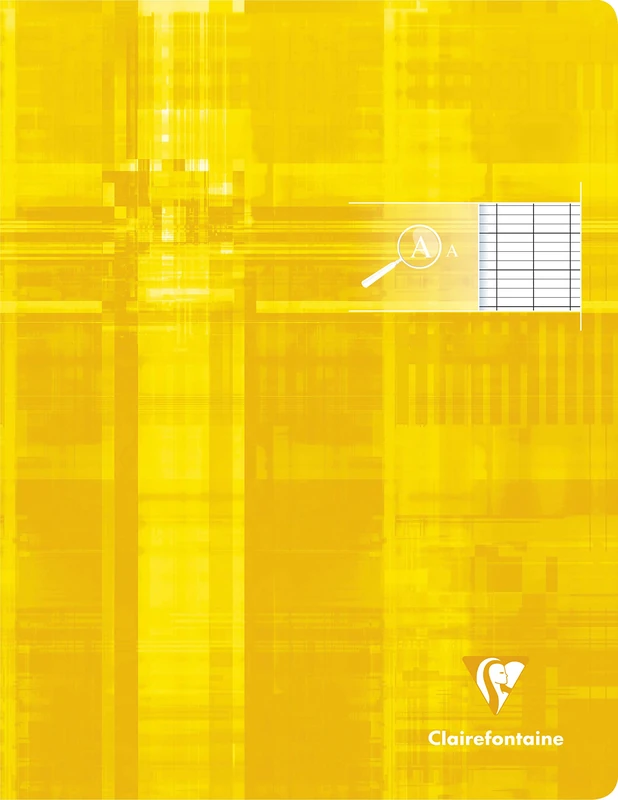 Clairefontaine 63796C Set of 10 Stapled Notebooks for the Visually Impaired 17x22 - 96 Pages Black Squares 2.5mm - White Paper 90g - Card Cover Random Colours