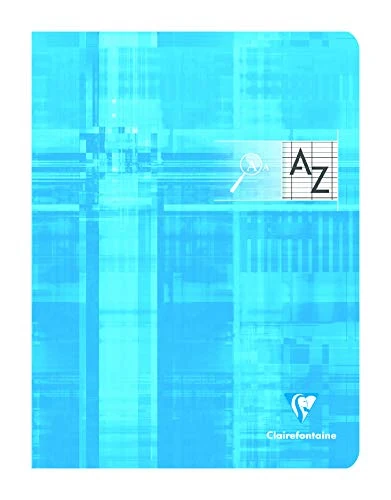 Clairefontaine 63799C Set of 10 Stapled Address Books for the Visually Impaired 17x22 - 96 Pages Seyes Squares - 90g White Paper - Card Cover Random Colours