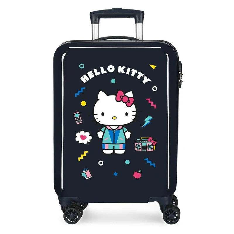 Hello Kitty Castle Blue Cabin Suitcase 38x55x20 cm Rigid ABS Combination lock 35 Litre 2.3 Kg 4 Wheels Hand Luggage