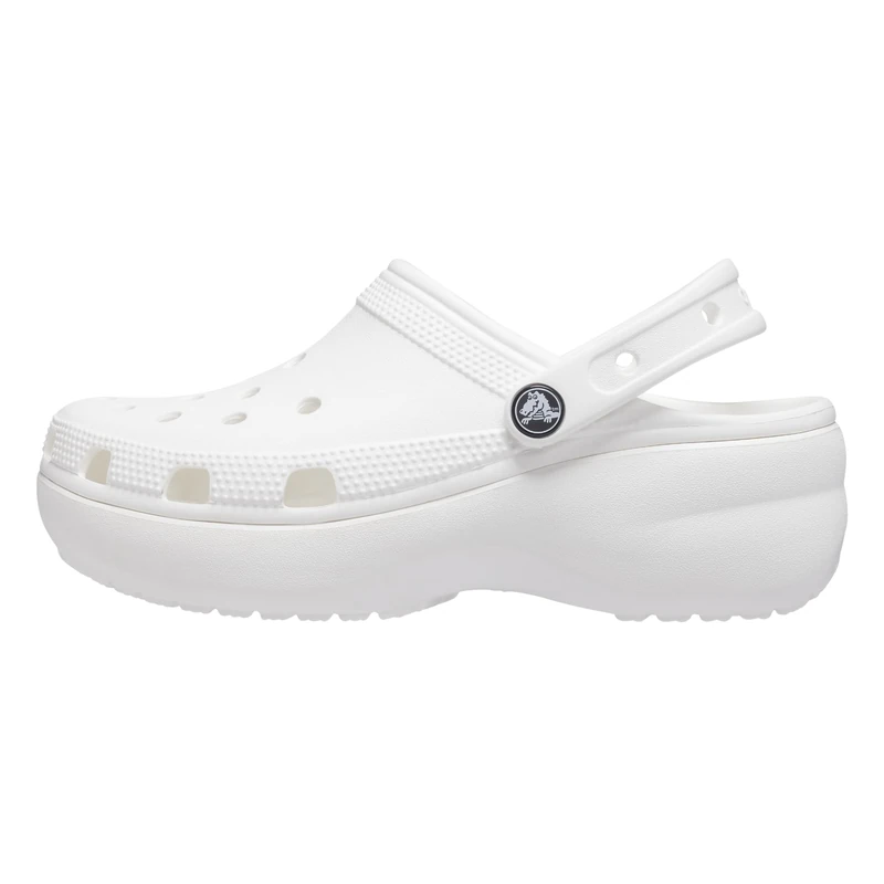 Crocs Women's Classic Platform Clog W Clogs, White, 4 UK