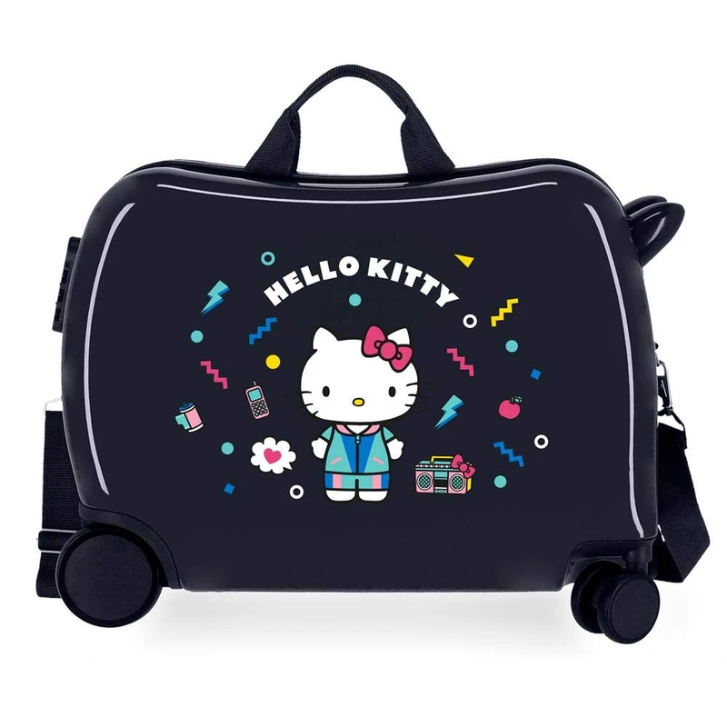 Hello Kitty Castle Blue Kids Rolling Suitcase 50x39x20 cm Rigid ABS Combination lock 38 Litre 2.1 Kg 4 Wheels Hand Luggage