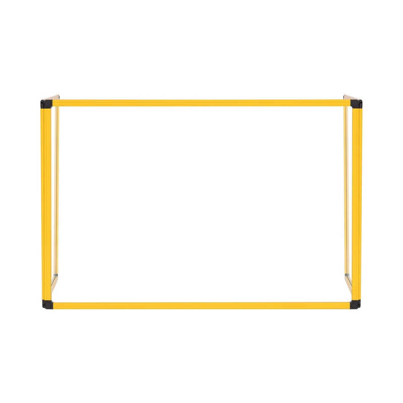 Bi-Office Trio Glass Board, Triple Glass Board with Yellow Aluminium Frame, 90 x 60 cm and Two 45 x 60 cm Boards