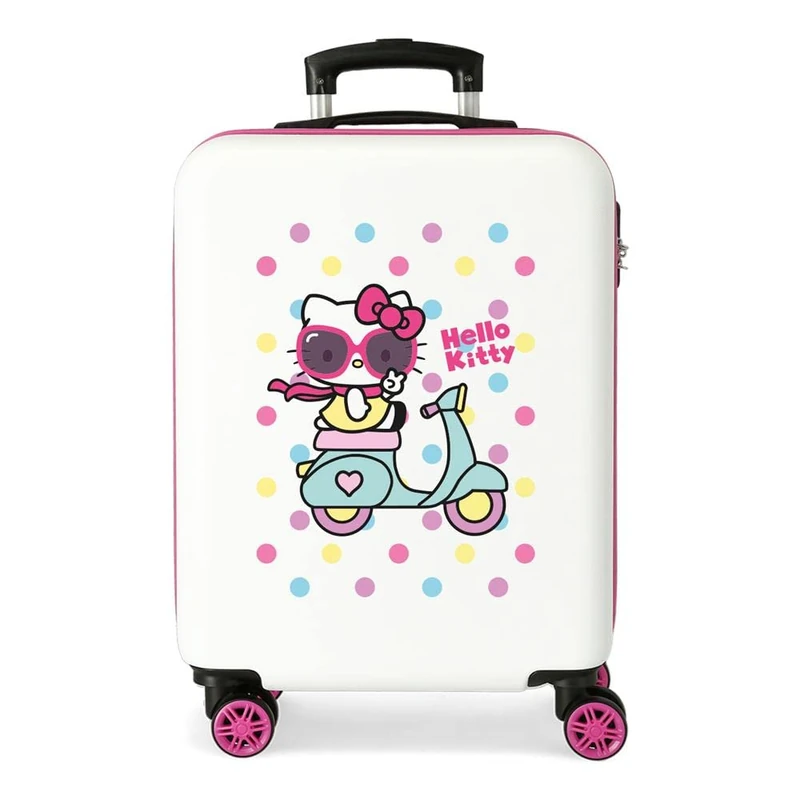 Hello Kitty Girl Gang Hello Kitty Suitcase, 38x55x20 cm, Blanco