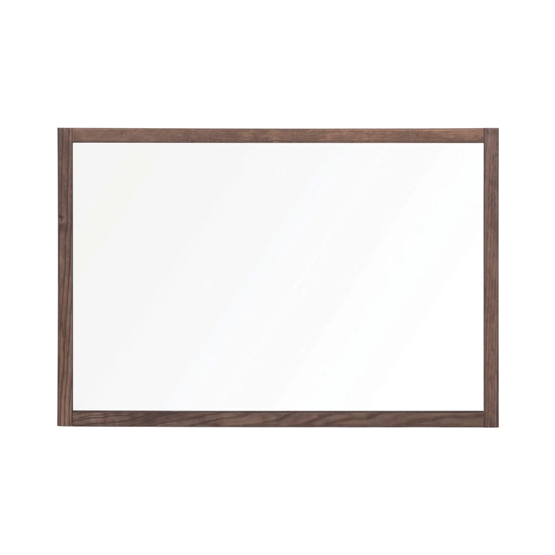 Bi-Office Protector Desktop Glass Board with Clamps, Rustic 22 mm Wood Frame, 1040x700