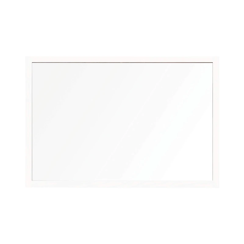 Bi-Office Protector Desktop Glass Board with Clamps, White 22 mm MDF Frame, 90 x 60 cm