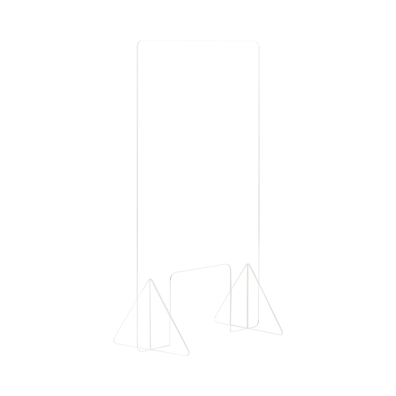 Bi-Office Frameless Counter Protection, Glass, 90 x 90 cm